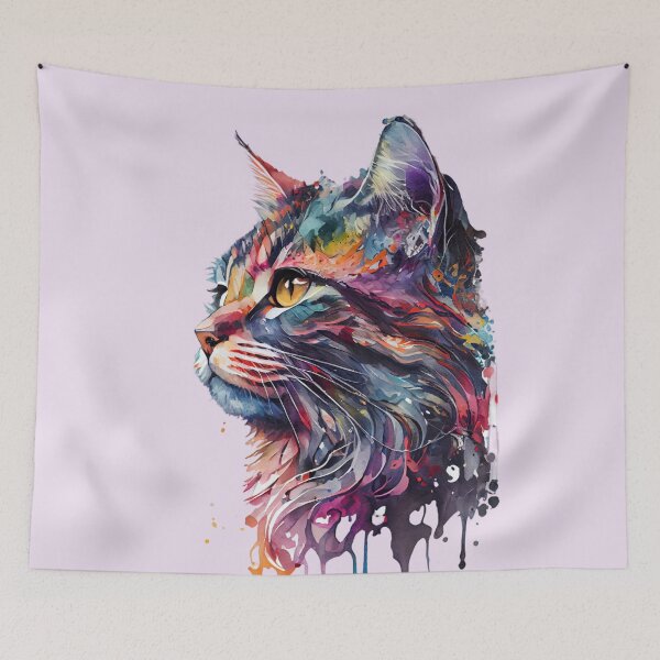 Item preview, Colorful cat T1 designed and sold by Cadengo.