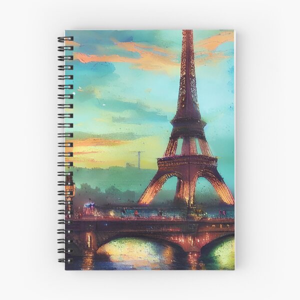 Item preview, Eiffel tower and bridge painting designed and sold by ibelieveimages.