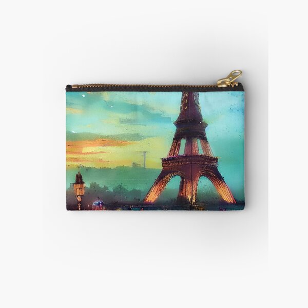 Item preview, Eiffel tower and bridge painting designed and sold by ibelieveimages.