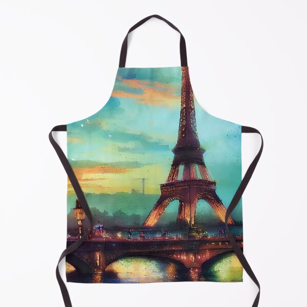Item preview, Eiffel tower and bridge painting designed and sold by ibelieveimages.