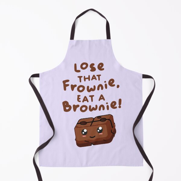 Item preview, Lose that Frownie eat a Brownie - Funny Brownie Puns Sticker designed and sold by byFizCreative.