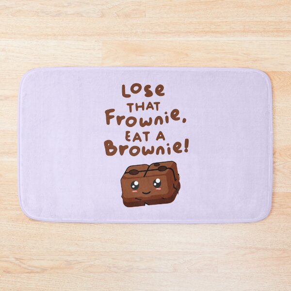 Item preview, Lose that Frownie eat a Brownie - Funny Brownie Puns Sticker designed and sold by byFizCreative.