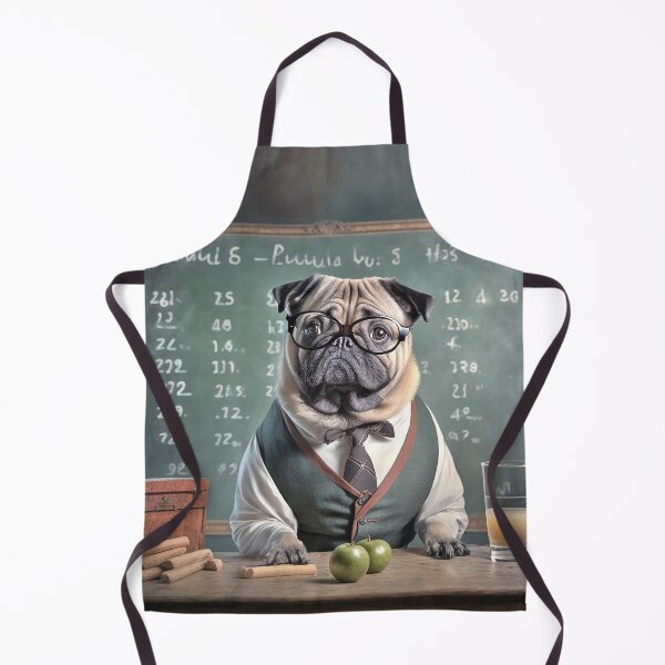 Item preview, Pug Dog Teacher Professor in School designed and sold by candiscamera.