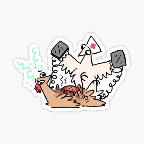 Hen Resuscitation Sticker