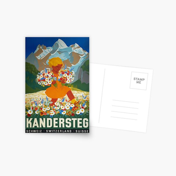 Item preview, Kandersteg,Switzerland,Ski Poster designed and sold by BokeeLee.