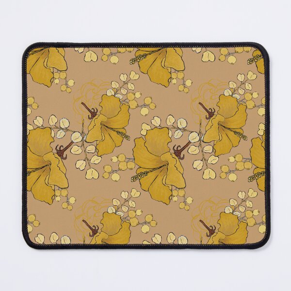 Item preview, golden Chinese rose seamless pattern	 designed and sold by NayaChu.