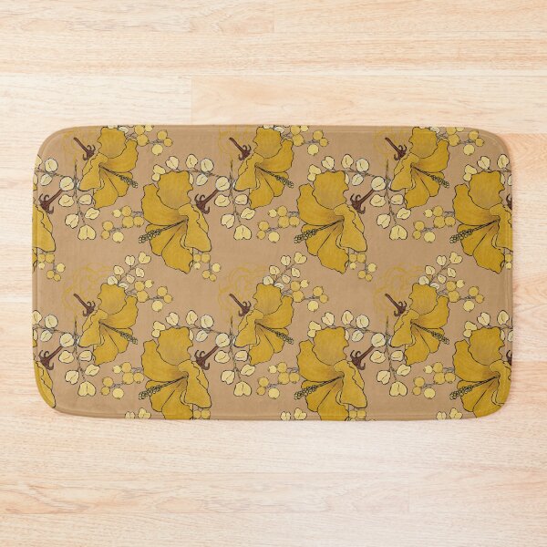 Item preview, golden Chinese rose seamless pattern	 designed and sold by NayaChu.