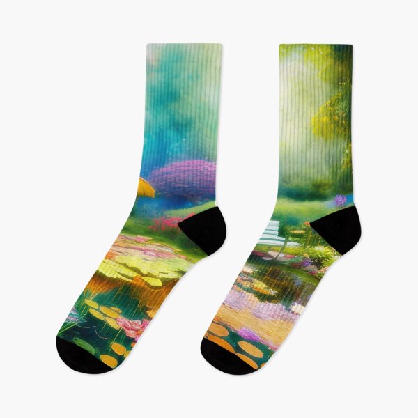 Item preview, Colorful garden pond designed and sold by ibelieveimages.