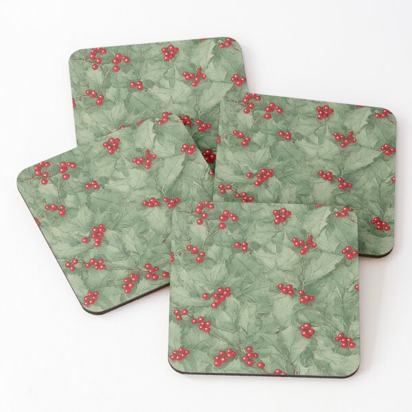 Item preview, Holly Berry Pattern for December designed and sold by FamiliarPufferfish.