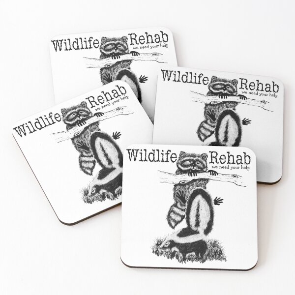 Item preview, Baby Raccoon and Baby Skunk Wildlife Rehabilitation We Need Your Help designed and sold by The Tinker Man's Daughter.