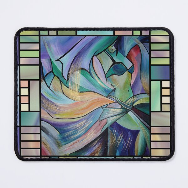 Item preview, Middle Eastern Belly Dancer With Art Nouveau Border designed and sold by taiche.