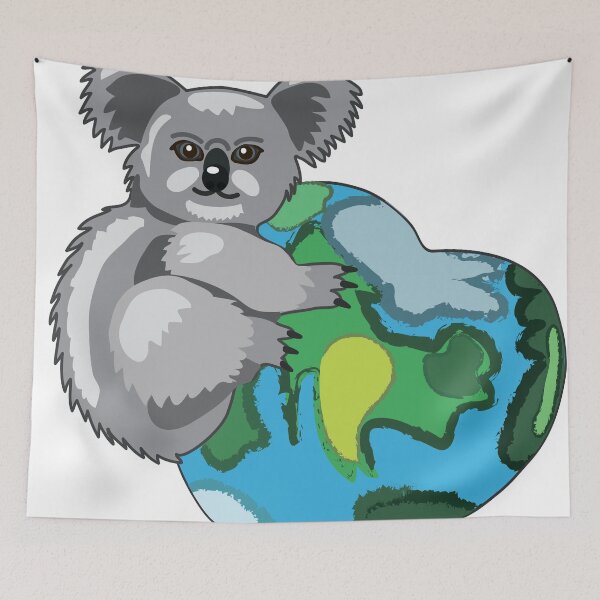 Item preview, Koala Bear on Earth Art Work designed and sold by Printable-Cutie.