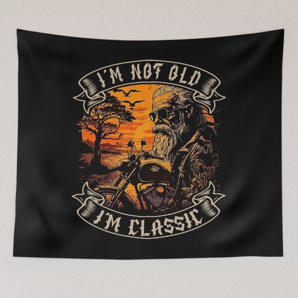 Item preview, I M Not Old I M Classic Motorcycle Biker designed and sold by druckfun.