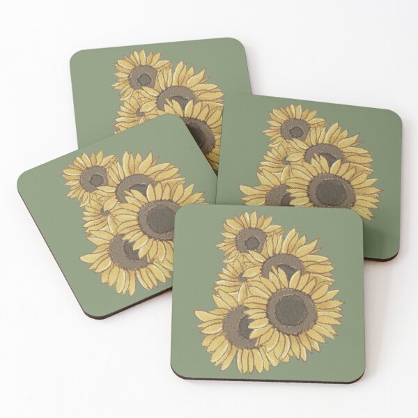 Item preview, Sunflowers watercolor effect designed and sold by millyrivers.