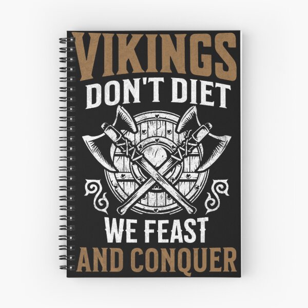 Item preview, Vikings don't Diet we Feast And conquer Funny viking quote designed and sold by NordicQuotes.