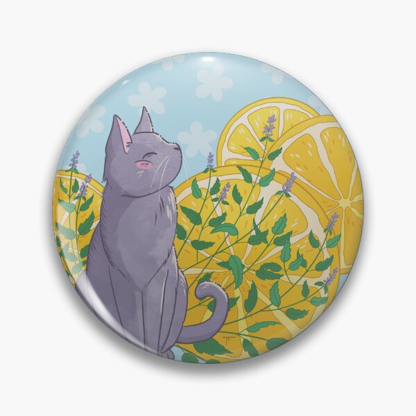 Item preview, Cat and Lemon Summertime designed and sold by BeeAndClover.