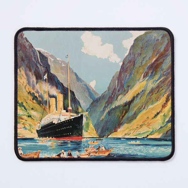 Item preview, Vintage Travel Poster - ORIENT LINE CRUISES NORWAY - 13 DAYS FOR 20 GUINEAS. 1911. designed and sold by Gin Neko.