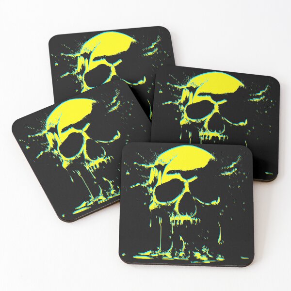 Item preview, Toxic Skull - Yellow/blue - Other versions available designed and sold by EldritchMagpie.