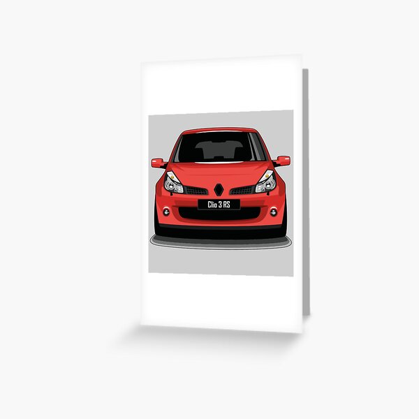 Renault Clio 3-Door vector drawing