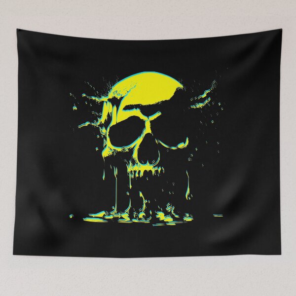 Item preview, Toxic Skull - Yellow/blue - Other versions available designed and sold by EldritchMagpie.