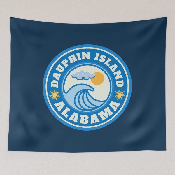 Item preview, Dauphin Island - Alabama Beaches - Summer Beach Destination Vintage Logo designed and sold by Vintage-TM.