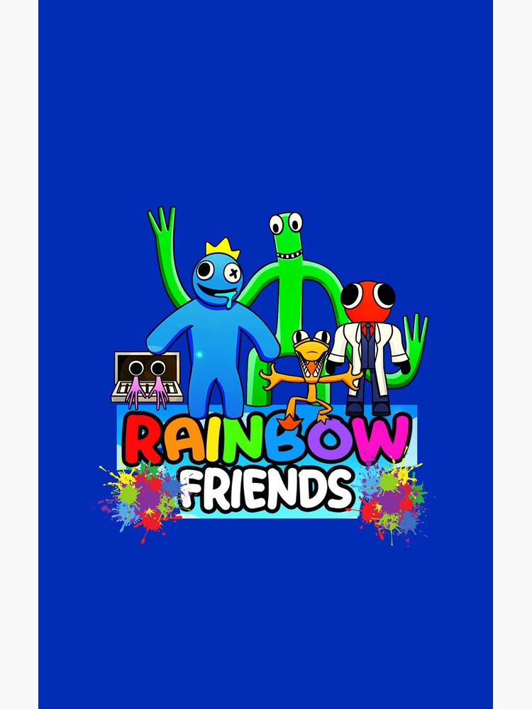 BLUE FACE Rainbow Friends. Blue Roblox Rainbow Friends Characters, roblox,  video game. Halloween Essential T-Shirt for Sale by Mycutedesings-1
