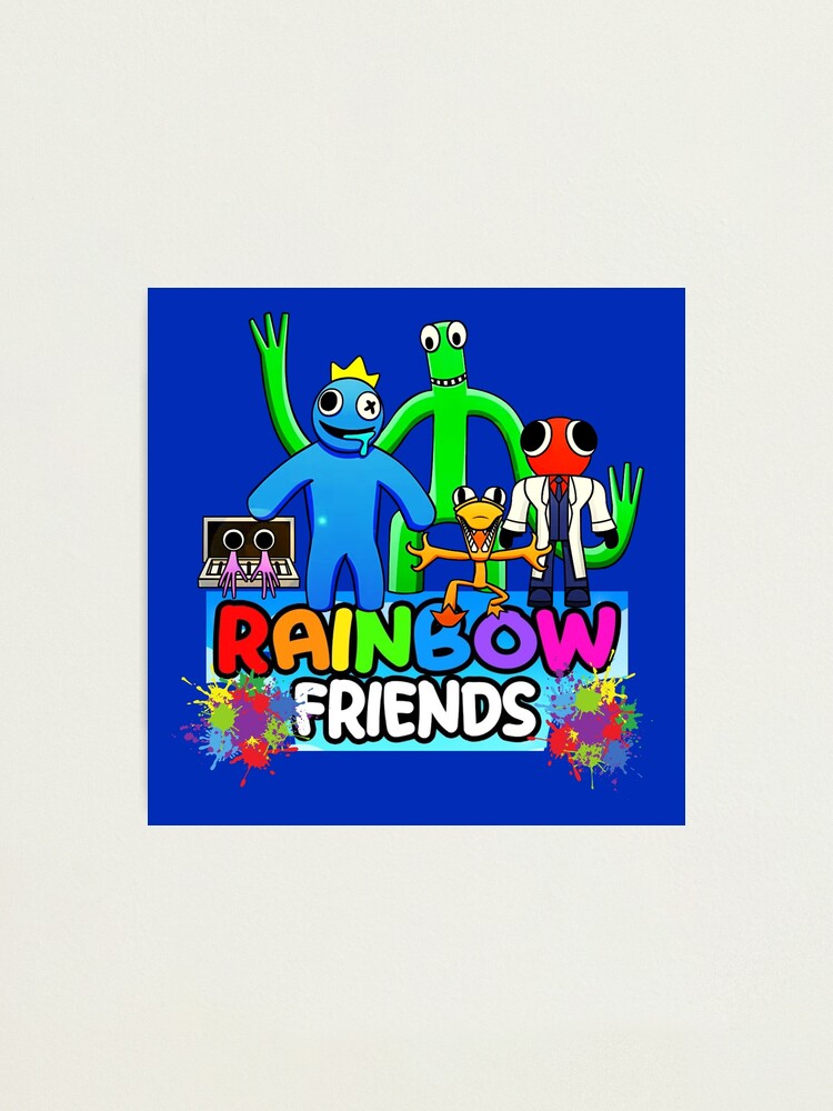 Blue Rainbow Friends. Blue Roblox Rainbow Friends Characters, roblox, video  game. Halloween Photographic Print for Sale by Mycutedesings-1