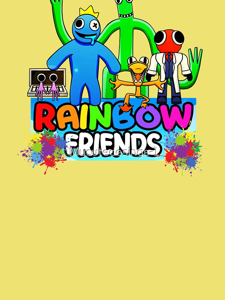 BLUE FACE Rainbow Friends. Blue Roblox Rainbow Friends Characters, roblox,  video game. Halloween Essential T-Shirt for Sale by Mycutedesings-1