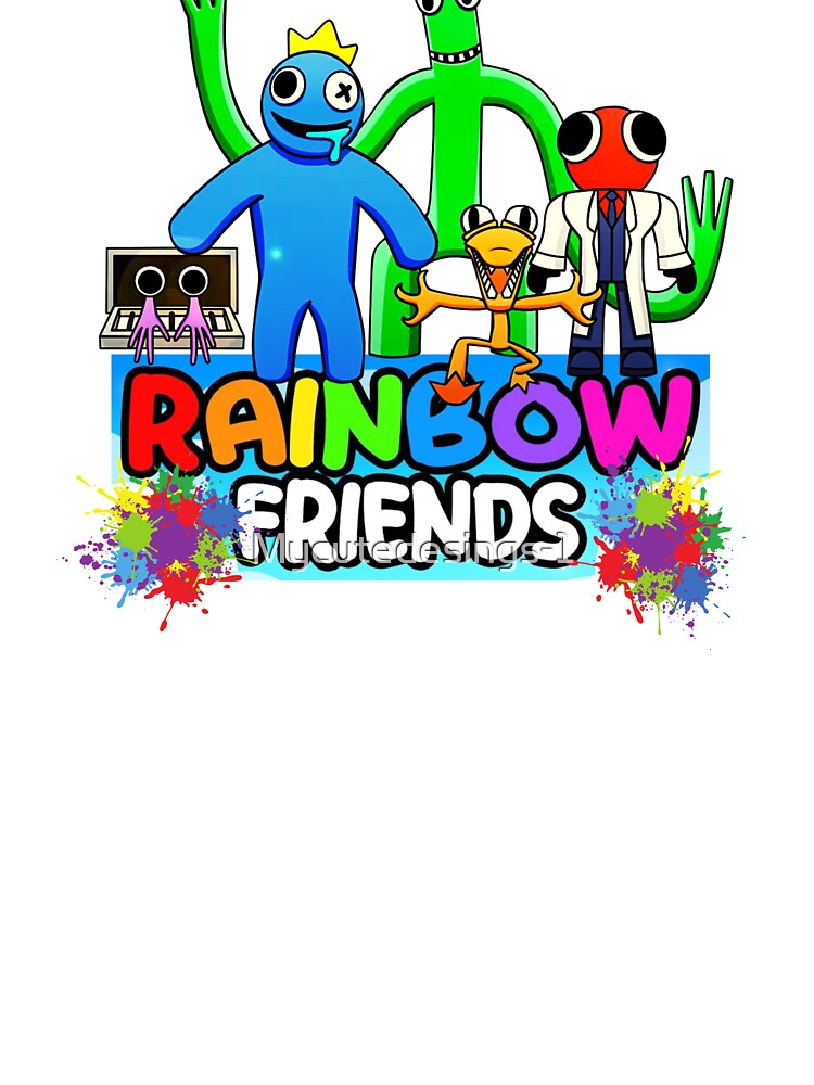 BLUE FACE Rainbow Friends. Blue Roblox Rainbow Friends Characters, roblox,  video game. Halloween Laptop Skin for Sale by Mycutedesings-1