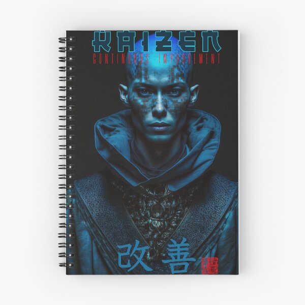 Item preview, Tibetan Cyberpunk Futuristic Monk – Kaizen Continuous Improvement Japanese Kanji designed and sold by MadeByRobots.