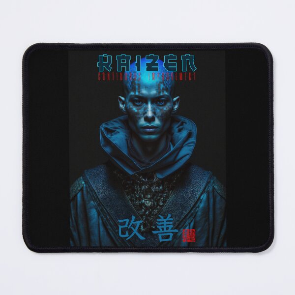 Item preview, Tibetan Cyberpunk Futuristic Monk – Kaizen Continuous Improvement Japanese Kanji designed and sold by MadeByRobots.
