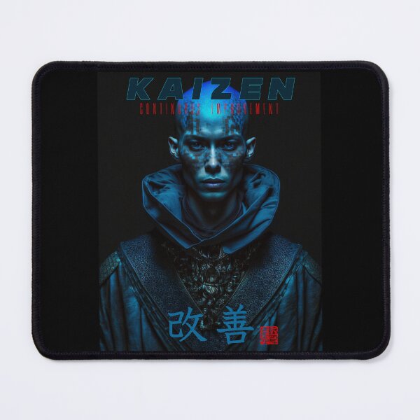 Item preview, Tibetan Cyberpunk Futuristic Monk – Kaizen Continuous Improvement Japanese Kanji designed and sold by MadeByRobots.