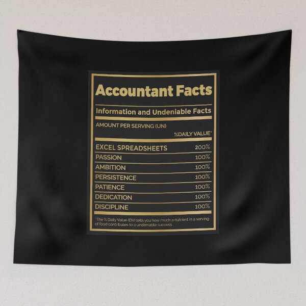 Item preview, Funny Accountant Facts CPA Art designed and sold by MrEddie10.
