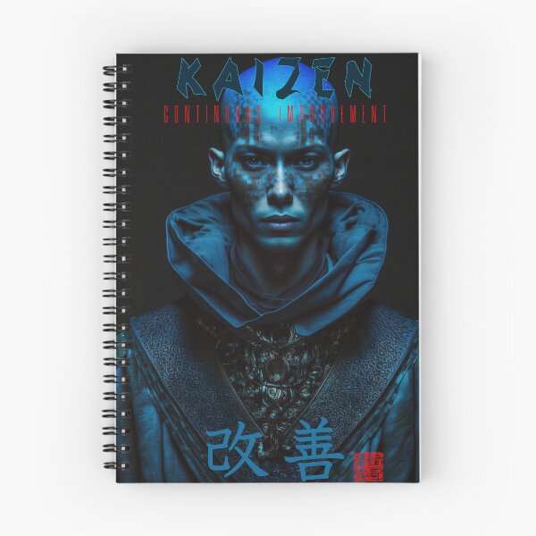 Item preview, Tibetan Cyberpunk Futuristic Monk – Kaizen Continuous Improvement Japanese Kanji designed and sold by MadeByRobots.