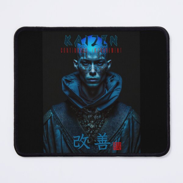 Item preview, Tibetan Cyberpunk Futuristic Monk – Kaizen Continuous Improvement Japanese Kanji designed and sold by MadeByRobots.