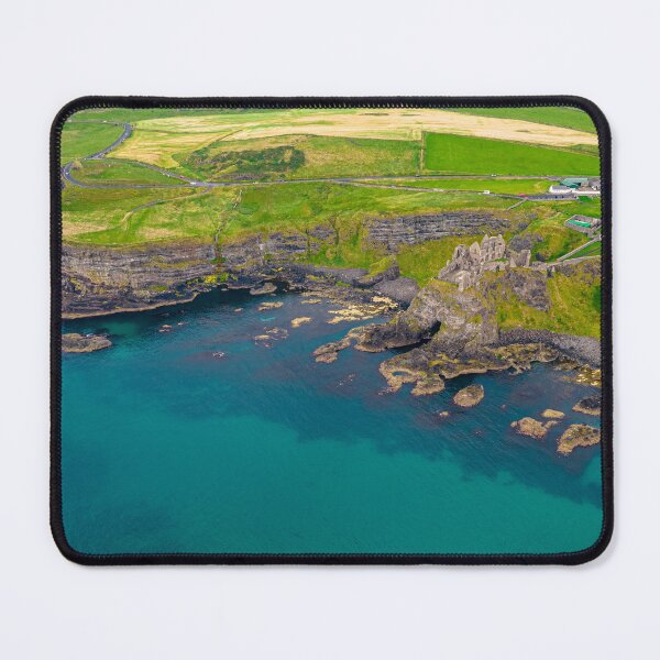 Item preview, Aerial view of Dunluce Castle. Antrim, Northern Ireland designed and sold by PetroliniVideo.