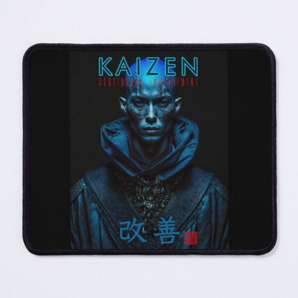 Item preview, Tibetan Cyberpunk Futuristic Monk – Kaizen Continuous Improvement Japanese Kanji designed and sold by MadeByRobots.