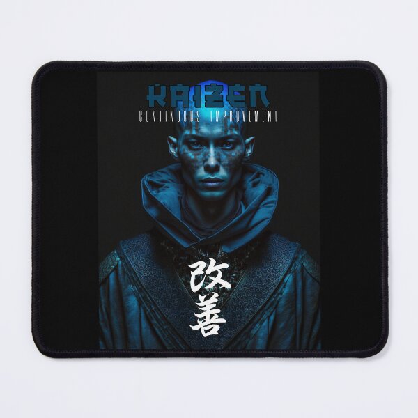 Item preview, Tibetan Cyberpunk Futuristic Monk – Kaizen Continuous Improvement Japanese Kanji designed and sold by MadeByRobots.