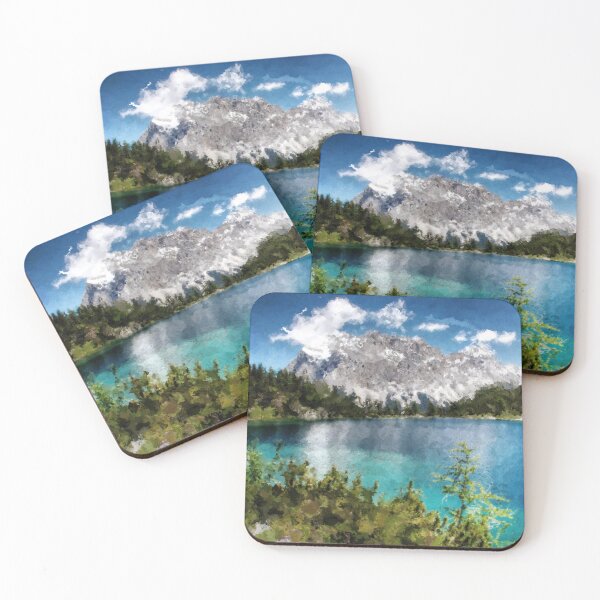 Item preview, Mountain lake in spring designed and sold by Paint Dream  Style.
