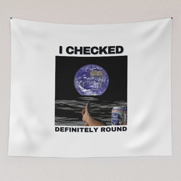 Item preview, Flat Earth I Checked Definitely Round  designed and sold by HatzicTshirts.