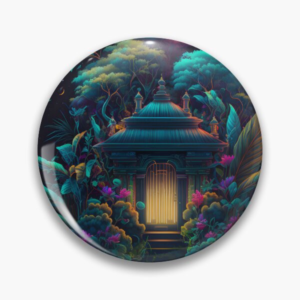 Item preview, Psychedelic Trippy Rainbow Rave Temple designed and sold by Iosis-Art.