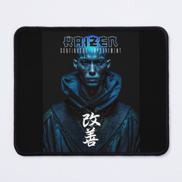 Item preview, Tibetan Cyberpunk Futuristic Monk – Kaizen Continuous Improvement Japanese Kanji designed and sold by MadeByRobots.