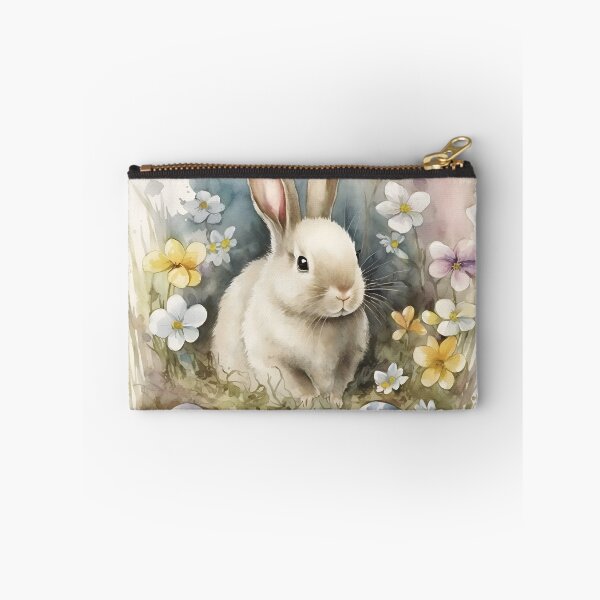 Item preview, Easter Bunny and Eggs in Wold Flwers Soft Spring Watercolors designed and sold by CGSGraphics.