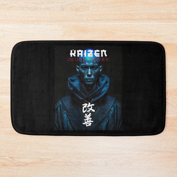 Item preview, Tibetan Cyberpunk Futuristic Monk – Kaizen Continuous Improvement Japanese Kanji designed and sold by MadeByRobots.