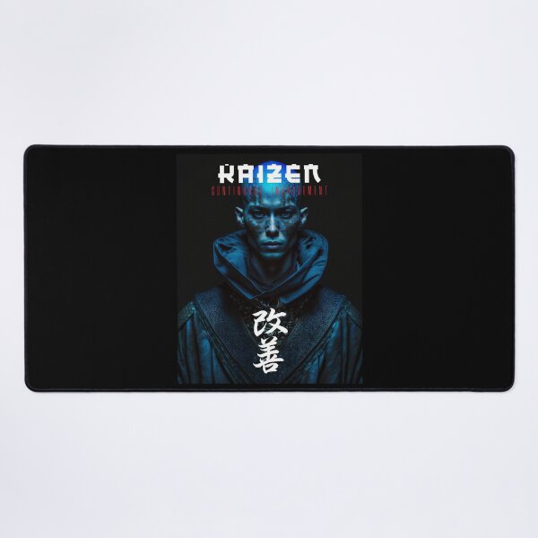 Item preview, Tibetan Cyberpunk Futuristic Monk – Kaizen Continuous Improvement Japanese Kanji designed and sold by MadeByRobots.