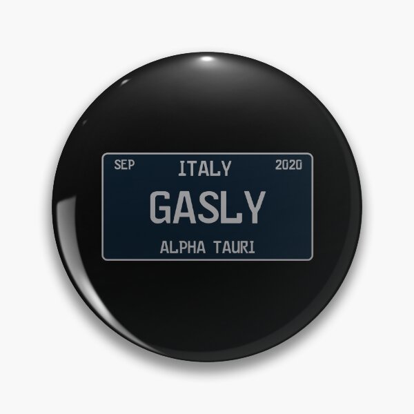 Item preview, Pierre Gasly first win license plate black designed and sold by ff1merch ..