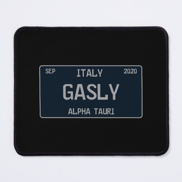 Item preview, Pierre Gasly first win license plate black designed and sold by ff1merch ..