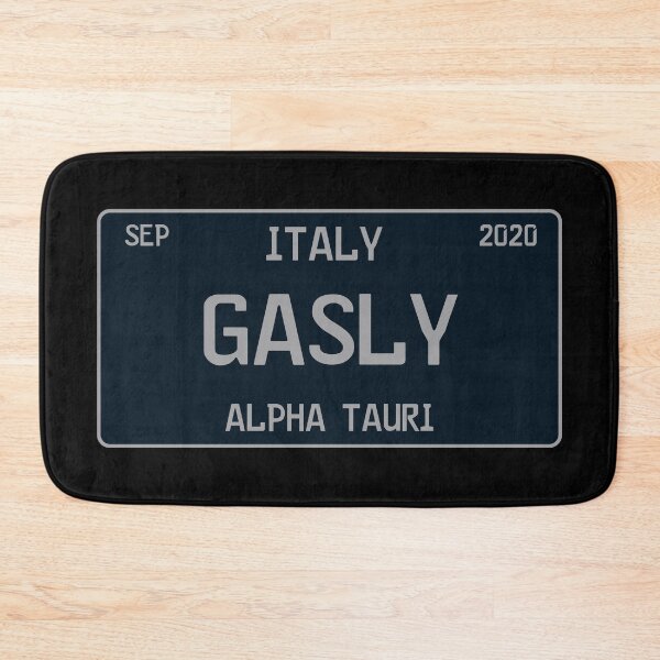 Item preview, Pierre Gasly first win license plate black designed and sold by ff1merch ..