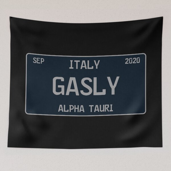 Item preview, Pierre Gasly first win license plate black designed and sold by ff1merch ..