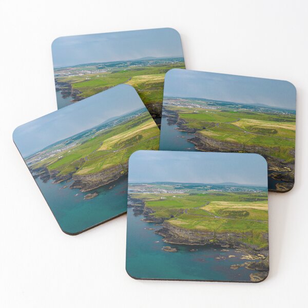 Item preview, Aerial view of Dunluce Castle. Antrim, Northern Ireland designed and sold by PetroliniVideo.